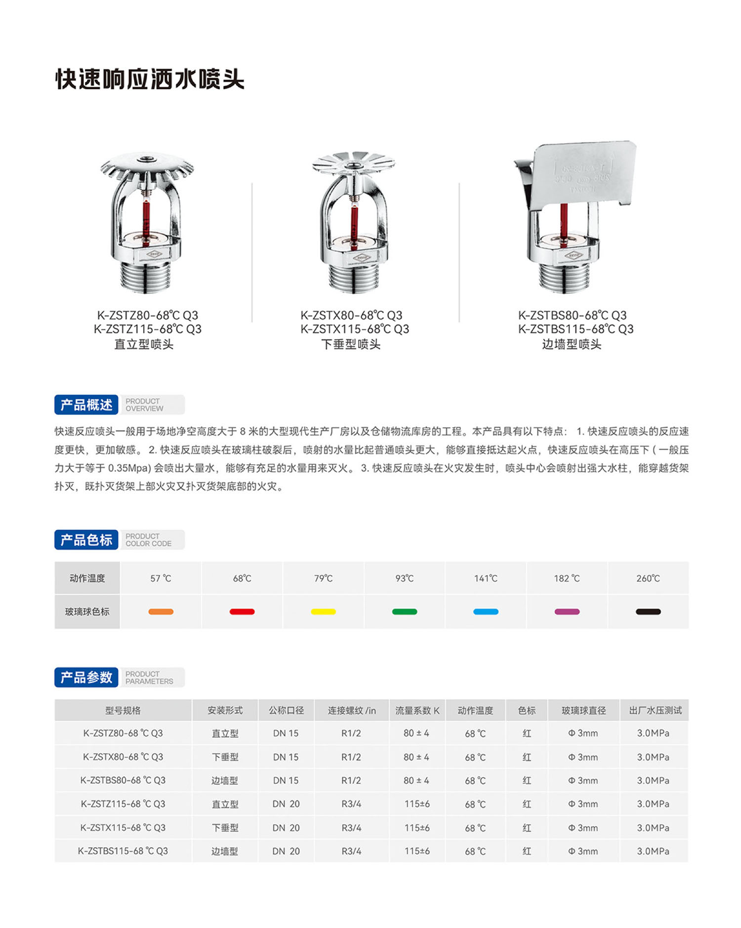 下垂型噴頭
